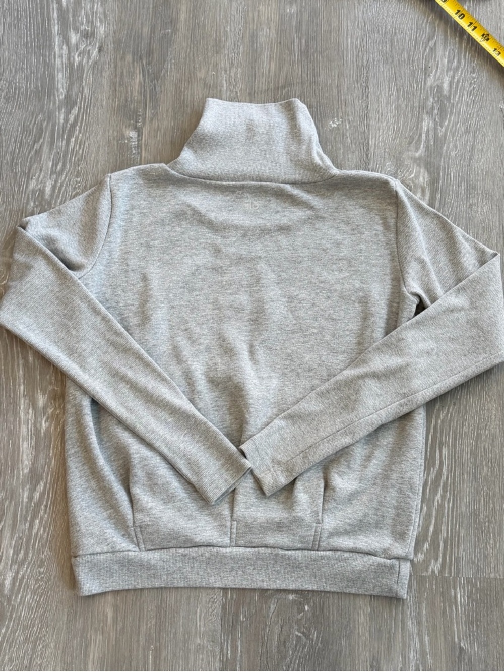 Alo Light Gray Turtleneck Pullover Sweater Small